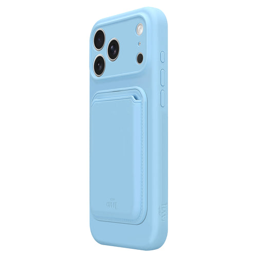 Silicone case with MagSafe Wallet (Blue) - iPhone 17 Pro Max