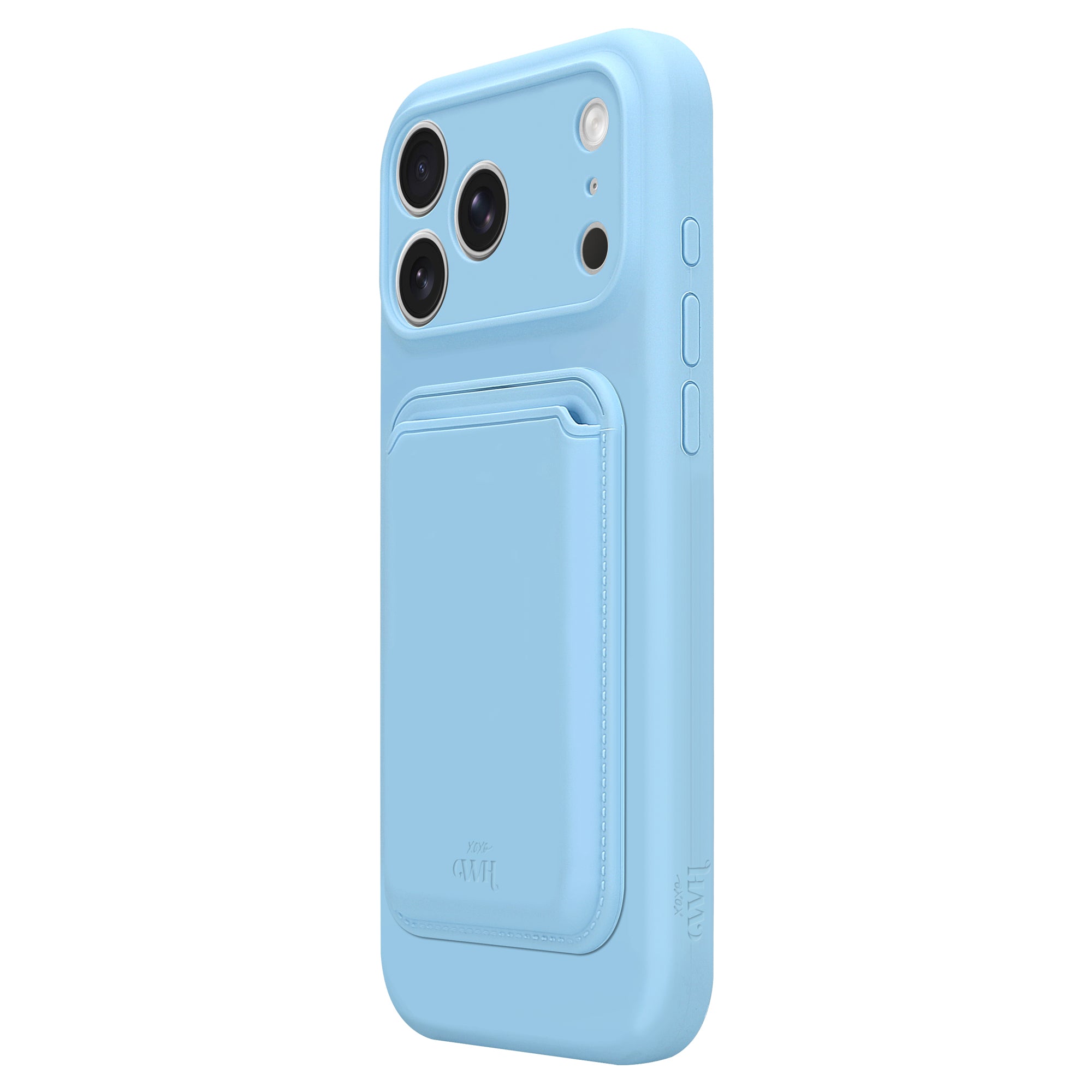 Silicone case with MagSafe Wallet (Blue) - iPhone 17 Pro Max