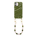 Green Glaze Cord Case - Rose Quartz (short) - iPhone 11