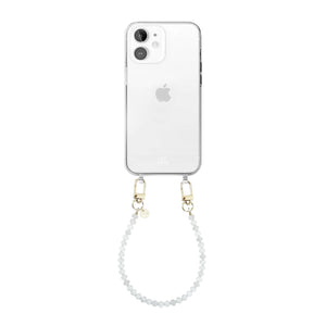 Dusty White (short) Transparant Cord Case - iPhone 11