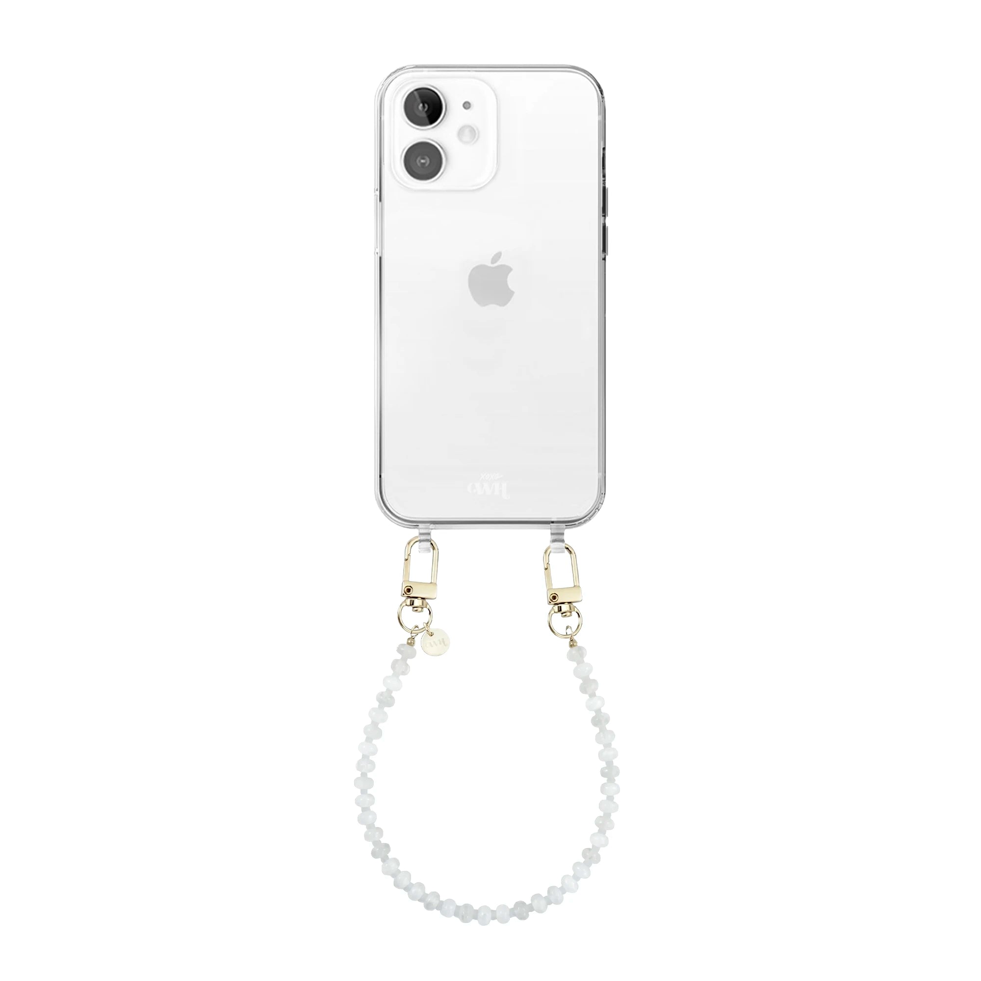 Dusty White (short) Transparant Cord Case - iPhone 11