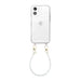 Dusty White (short) Transparant Cord Case - iPhone 11