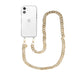 iPhone 12 - Cream Latte Transparant Cord Case - Long Cord