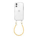Dusty Yellow (short) Transparant Cord Case - iPhone 12