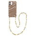 Taupe Glaze Cord Case - Shell Hearts Olives (long) - iPhone 11