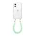 iPhone 11 - Funky Hearts (Green Metallic) Transparant Cord Case