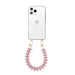 iPhone 12 Pro - Funky Hearts (Pink Metal) Transparant Cord Case