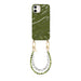 Glaze Cord Case - Deep Olives & Pearls - iPhone 11