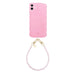 Glossy Wavy Case Bubble Blush - Dusty Pink Cord (short) - iPhone 11
