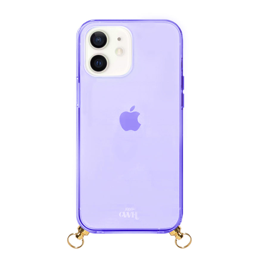 xoxo Wildhearts - iPhone 12 - Gold Goddess Cord Case Purple