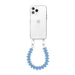 iPhone 12 Pro - Funky Hearts (Light Blue) Transparant Cord Case