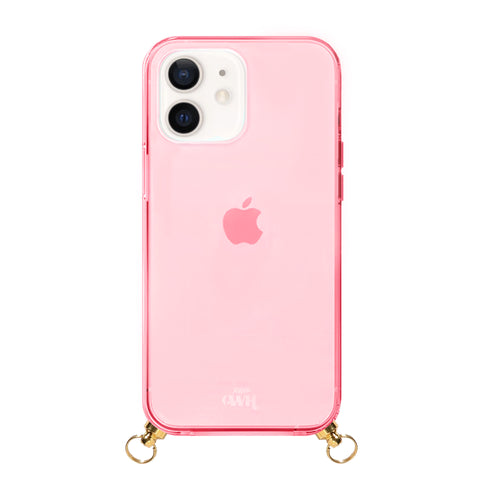 xoxo Wildhearts - iPhone 12 - Dreamy Cord Case Pink - Short Cord
