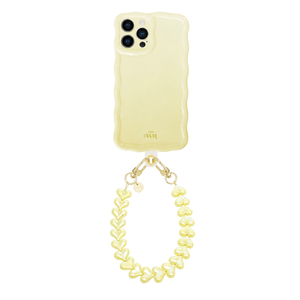 Glossy Wavy Case Buttercup - Funky Hearts Cord - iPhone 12 Pro