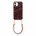 Burgundy Glaze Cord Case - Classic Chain (short) - iPhone 12