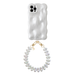 Bubbly case White - Funky Hearts Cord (White metallic) - iPhone 12 Pro