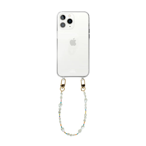 xoxo Wildhearts - iPhone 11 Pro Max - Beachy Vibes Transparant Cord Case - Short Cord