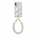 Bubbly case White - Funky Hearts Cord (White metallic) - iPhone 11