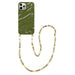Green Glaze Cord Case - Shell Hearts Olives (long) - iPhone 12 Pro