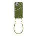 iPhone 12 Pro - Glaze Cord Case - Deep Olives (short)