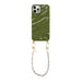 Green Glaze Cord Case - Pearlfection (short) - iPhone 12 Pro Max