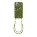 Glaze Cord Case - Deep Olives & Pearls - iPhone 12 Pro