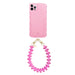 Glossy Wavy Case Bubble Blush - Funky Hearts Cord - iPhone 12 Pro Max