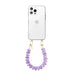 iPhone 14 Pro - Funky Hearts (Pink & Purple Metallic) Transparant Cord Case