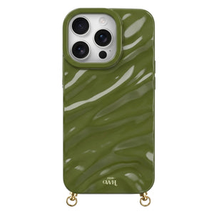 xoxo Wildhearts iPhone 13 Pro - Glaze Cord Case (no cord) - Green