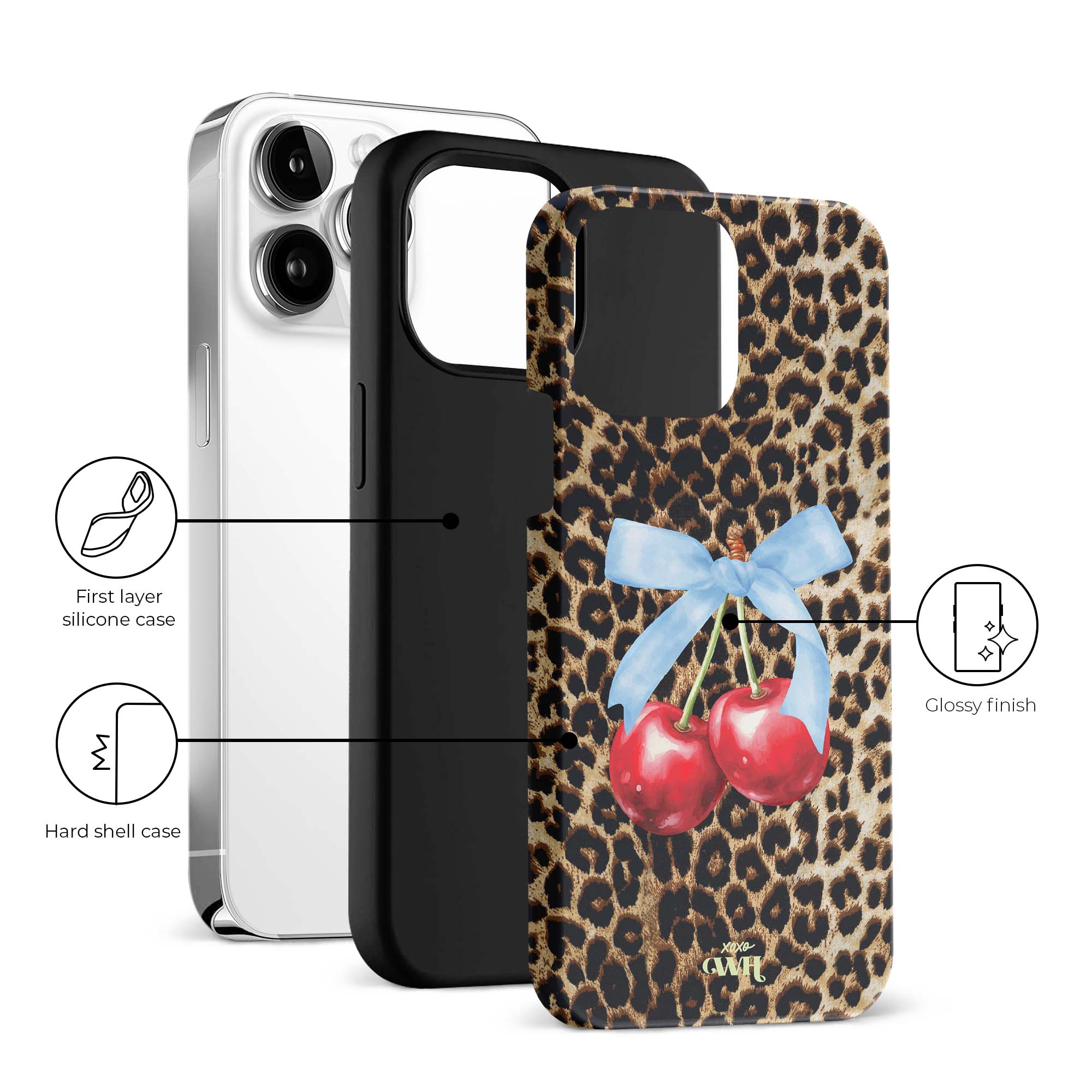 xoxo Wildhearts Cherry Wild - iPhone 14 Pro case