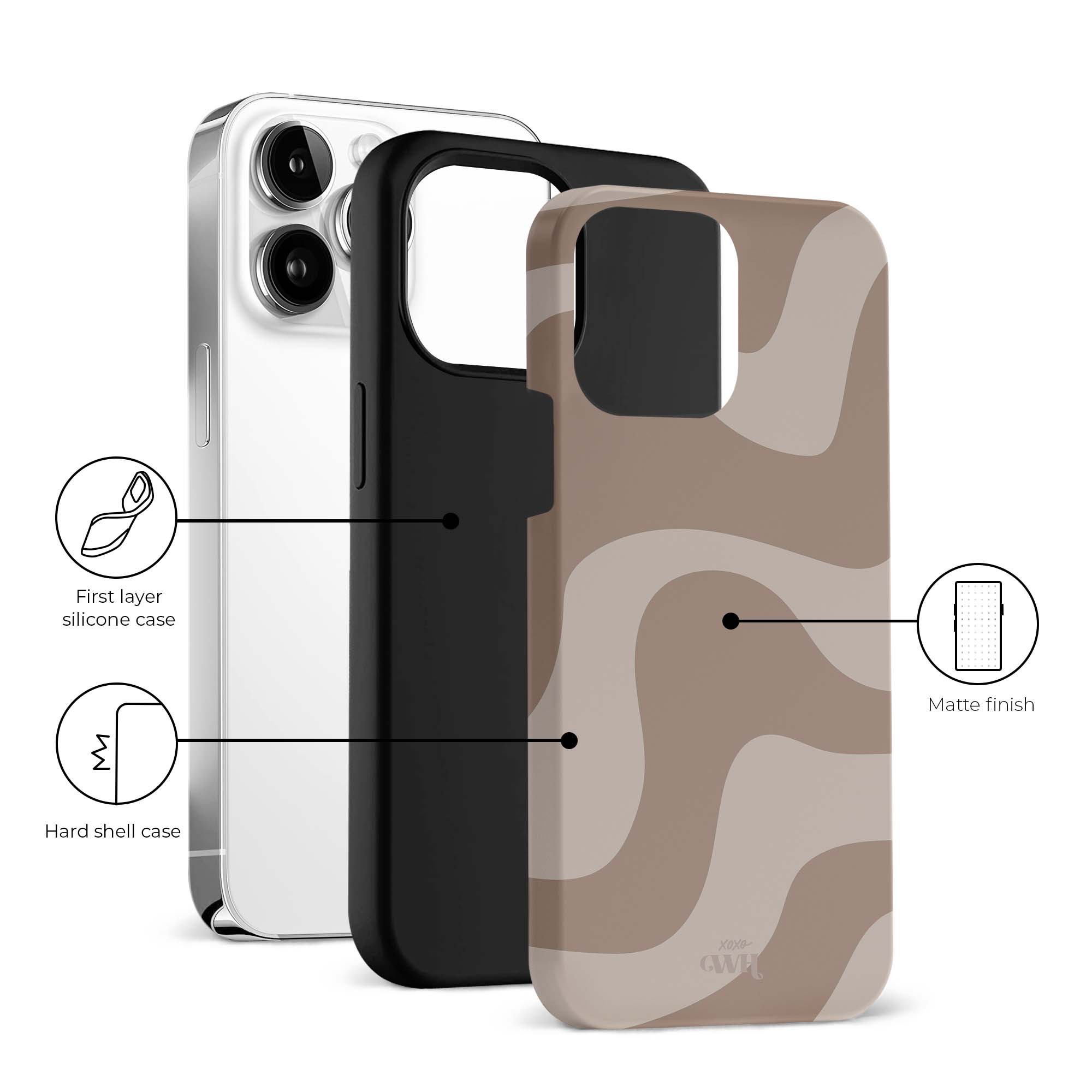 xoxo Wildhearts Ride With Me Brown MagSafe - iPhone 16 Pro Max