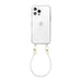 Dusty White (short) Transparant Cord Case - iPhone 14 Pro