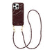 Glaze Cord Case - Burgundy Muse (long) - iPhone 16 Pro Max