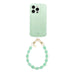 Glossy Wavy Case Sage Sorbet - Ocean Mint Cord (short) - iPhone 13 Pro