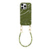Glaze Cord Case - Deep Olives (short) - iPhone 15 Pro