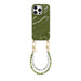 Glaze Cord Case - Deep Olives & Pearls