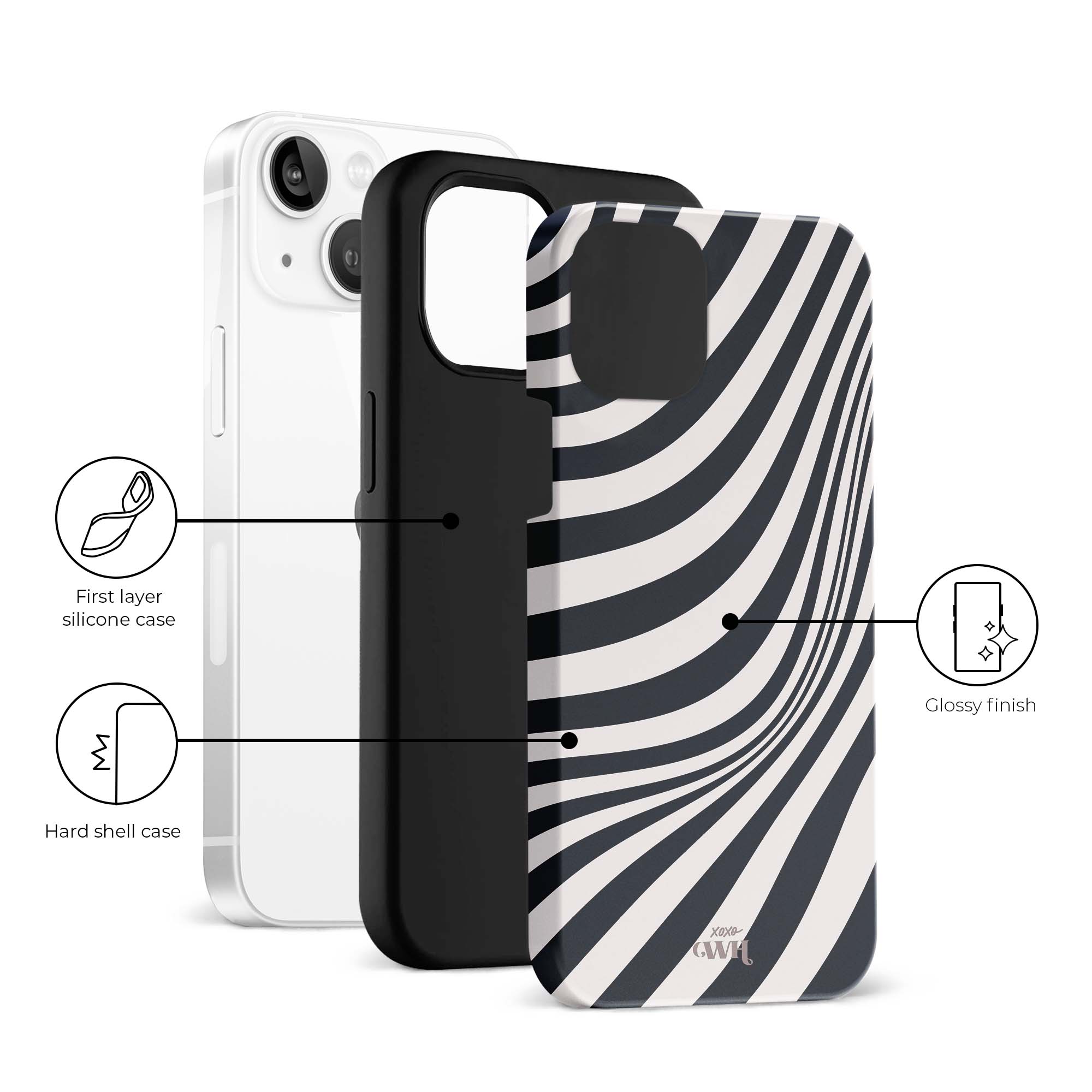 xoxo Wildhearts Optical Illusion MagSafe - iPhone 15