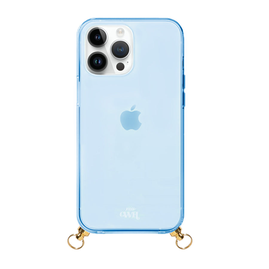 xoxo Wildhearts - iPhone 12 Pro - Black & Gold Cord Case Blue