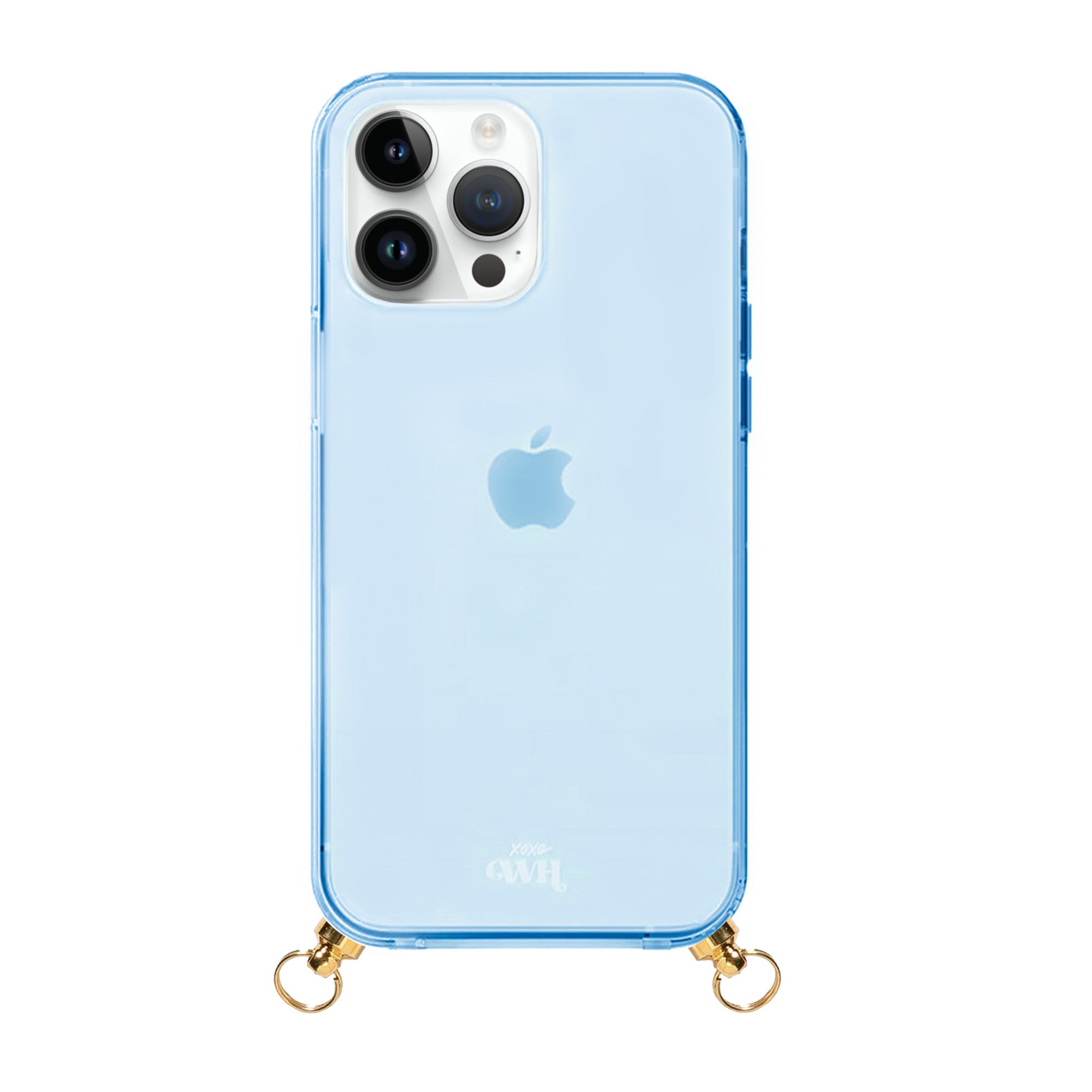 xoxo Wildhearts - iPhone 12 Pro - Pearlfection Cord Case Blue - Long Cord