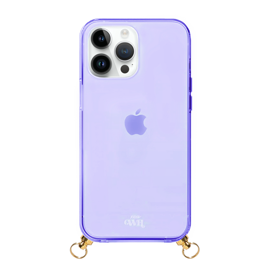 xoxo Wildhearts - Cord Case Purple - iPhone 15 Pro