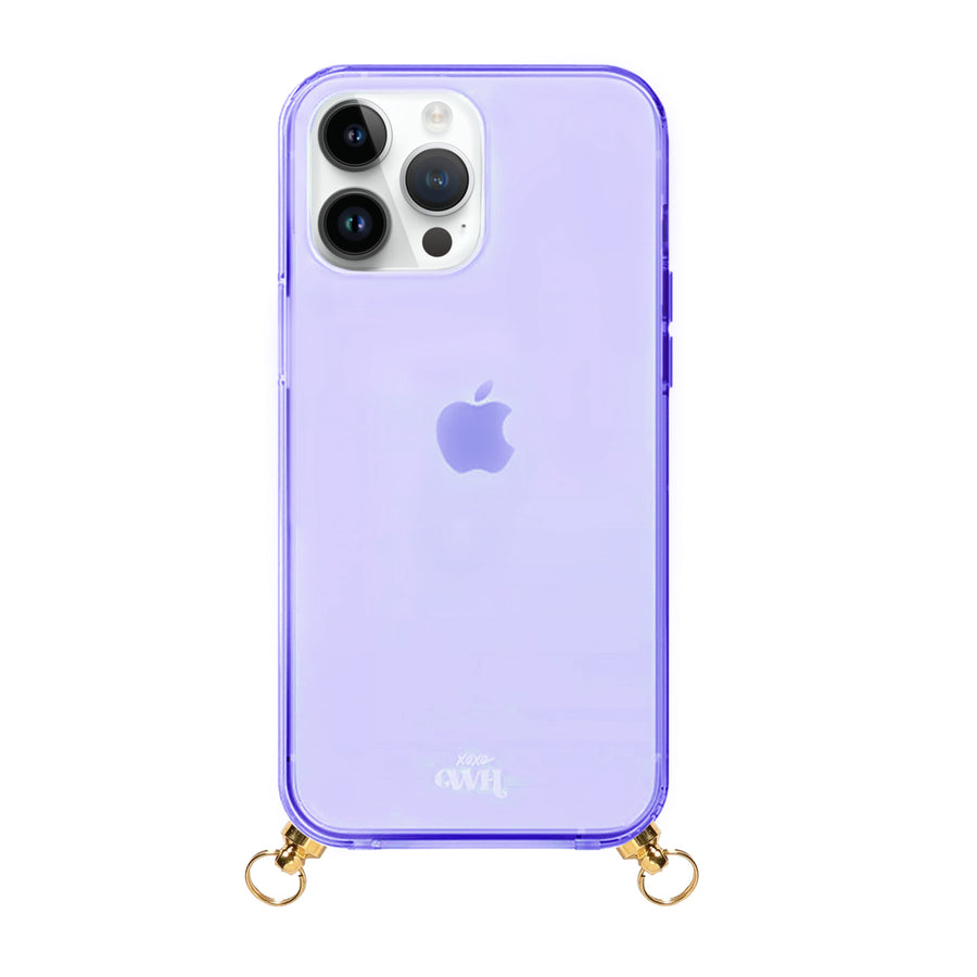 xoxo Wildhearts - iPhone 15 Pro - Aqua Pink Cord Case Purple