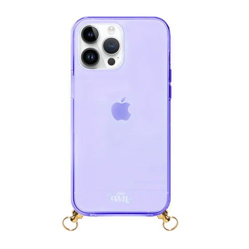 xoxo Wildhearts Transparant Cord Case (Purple)
