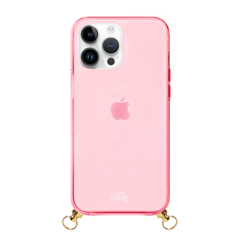 xoxo Wildhearts - Cord Case Pink - iPhone 15 Pro Max