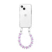 iPhone 14 - Funky Hearts (Pink & White) Transparant Cord Case
