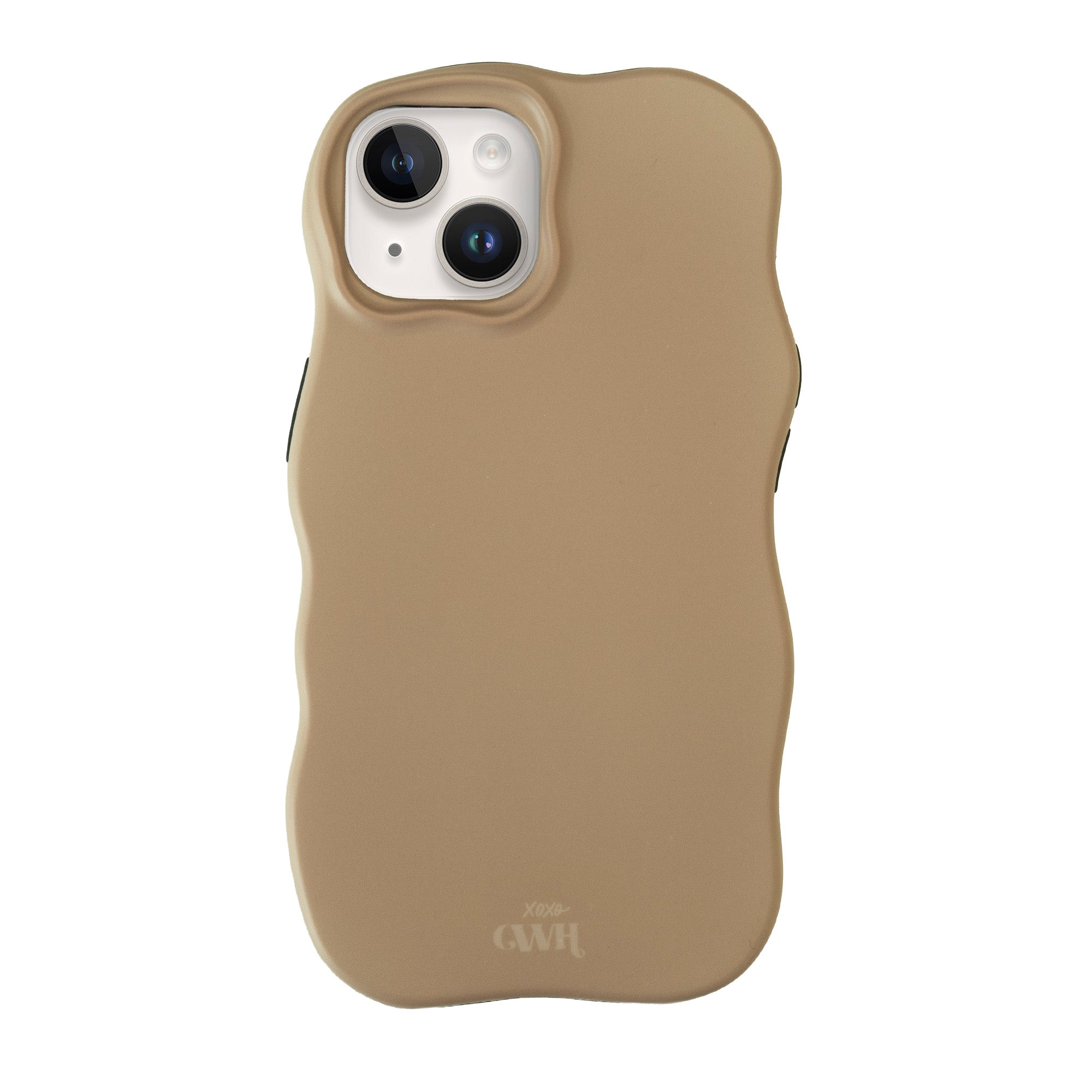 okikaze110　iPhone15 xoxo Wildhearts Wavy Case Brown - iPhone 15 hoesje