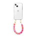 iPhone 15 - Funky Hearts (Pink & Red Metallic) Transparant Cord Case