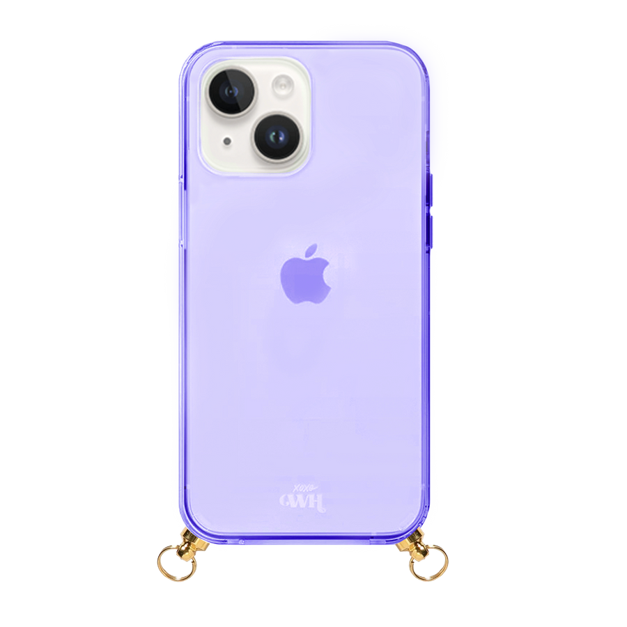 xoxo Wildhearts - Cord Case Purple - iPhone 15