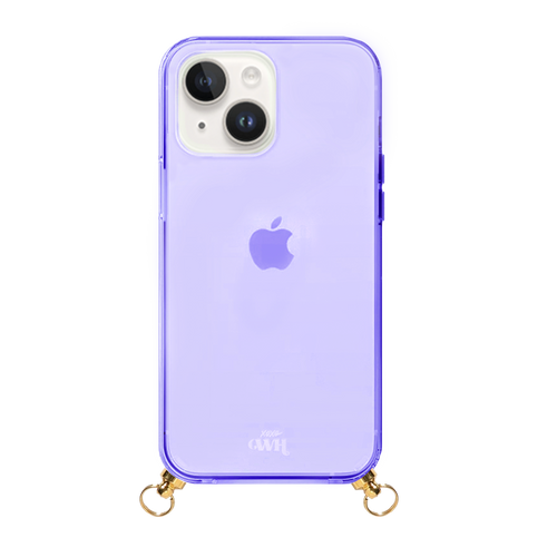 xoxo Wildhearts - Cord Case Purple - iPhone 14
