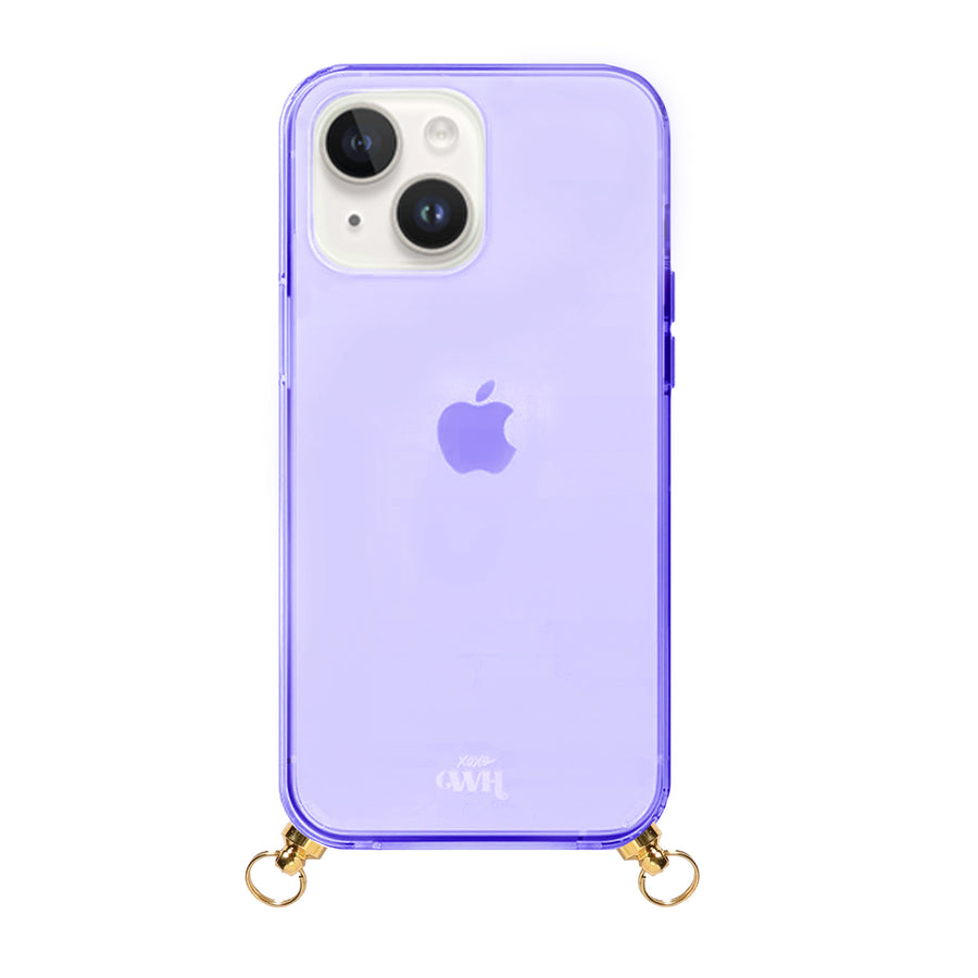 xoxo Wildhearts - iPhone 13 - Gold Goddess Cord Case Purple