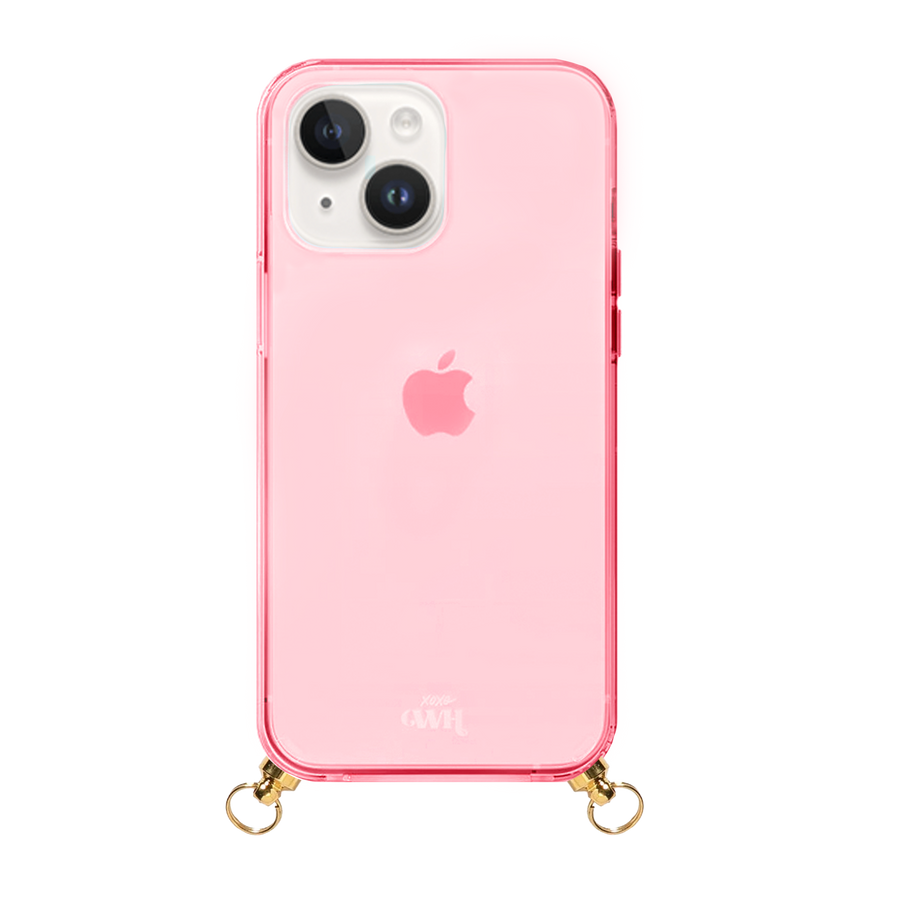xoxo Wildhearts - Cord Case Pink - iPhone 14