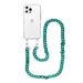 iPhone 13 Pro - Blue Ocean Transparant Cord Case - Long Cord